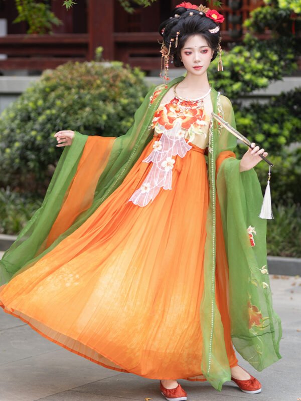 Camellia and Terminalia Chebula Skirt Two-Piece Set Heavily Embroidered Adult Ensemble Corset-Style Blouse and Skirt Women's 2025 New Arrival