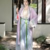 【Flower Gathering】Song Dynasty Style Front-Closure Hanfu Women's Intricately Embroidered Long Robe - New Original Ensemble