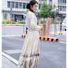 [Flower and Bird Dream] Horse-Face Skirt - White Female Hanfu Style Petite Horse-Face Design Traditional Chinese Aesthetic Everyday Adult Half-Skirt