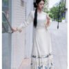 [Flower and Bird Dream] Horse-Face Skirt - White Female Hanfu Style Petite Horse-Face Design Traditional Chinese Aesthetic Everyday Adult Half-Skirt