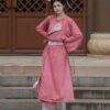 [Youthful Wanderings] Tang Dynasty-Style Round-Neck Robe with Lantern Pants: Authentic Chinese-Style Restoration of Everyday Hanfu for Commoners - Spring and Autumn Period Women's Attire
