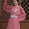 [Youthful Wanderings] Tang Dynasty-Style Round-Neck Robe with Lantern Pants: Authentic Chinese-Style Restoration of Everyday Hanfu for Commoners - Spring and Autumn Period Women's Attire