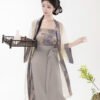 【Misty Spring Mountains】Song Dynasty-inspired Hanfu Lightweight Tencel Long Skirt with Swirling Hem for Women - Modified Chinese Style