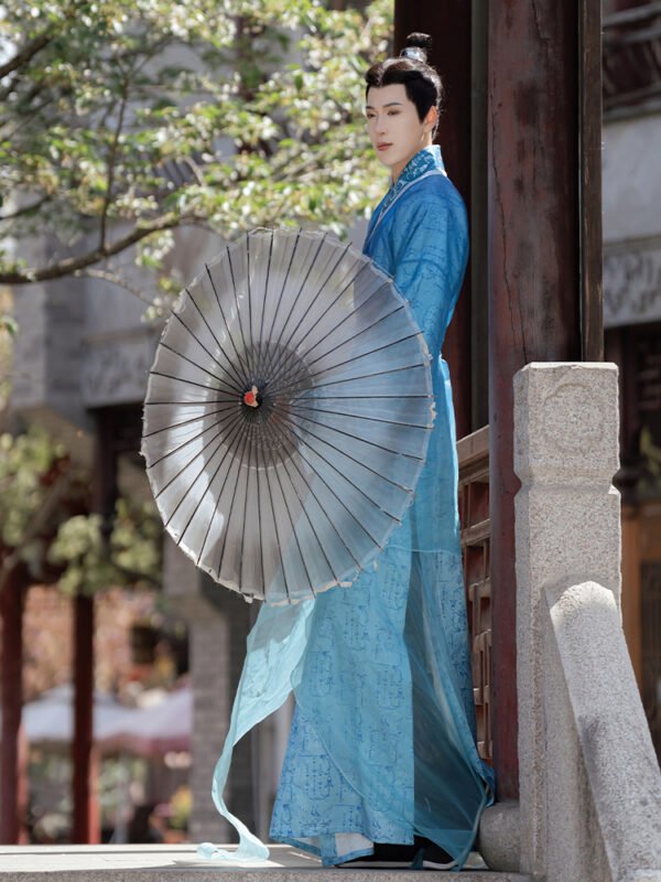 Danya Collection Cangming Original Hanfu Men's Wear Warring States-Style Tailcoat Straight-Hem Qin-Han-Wei-Jin Dynasty Curved-Hem Ancient Style Design