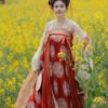 Hua Bu Wu Authentic Original Tang-Style Reconstructed Qi-Chest Ruqun Jacquard Summer Shawl Hanfu Women's Wear