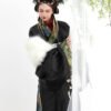 【Luoshu】Warring States Period Paomashan Chu Tomb-Inspired Modified Straight-Hem Robe Jacquard Spring/Summer Hanfu Women's Wear
